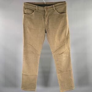 RALEIGH Size 34 Green Olive Cotton Blend Slim Fit Jeans